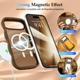 thumbnail image 2 of For iPhone 17 16 15 Pro Max Case, Curly Wavy Frame Hard Translucent Matte Clear Back Cover for Women Men Compatible with Magsafe Shockproof TPU Bumper Phone Case, 2 of 6