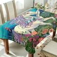 thumbnail image 4 of Coolnut Unicorn Rectangle Tablecloth Waterproof Polyester Table Clothative Stain Resistant & Wrinkle Resistant Washable Table Cover for Dining Table/Party/Camping 60x120 Inch Decor Gift, 4 of 7