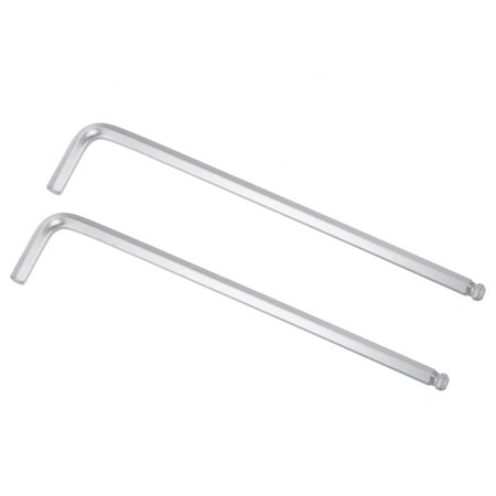 

Uxcell 1/4 Ball End Hex Key Wrench L Shaped Long Arm 40Cr Repairing Tool SAE 2 Pack