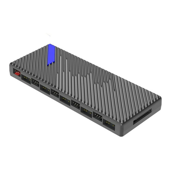 Magnetic ARGB & PWM Fan Hubs 20 Port SATAs Power for 10 CPU Case Fans Splitter