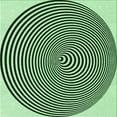 thumbnail image 1 of Ahgly Company Machine Washable Indoor Square Transitional Dark Forest Green Area Rugs, 6' Square, 1 of 7