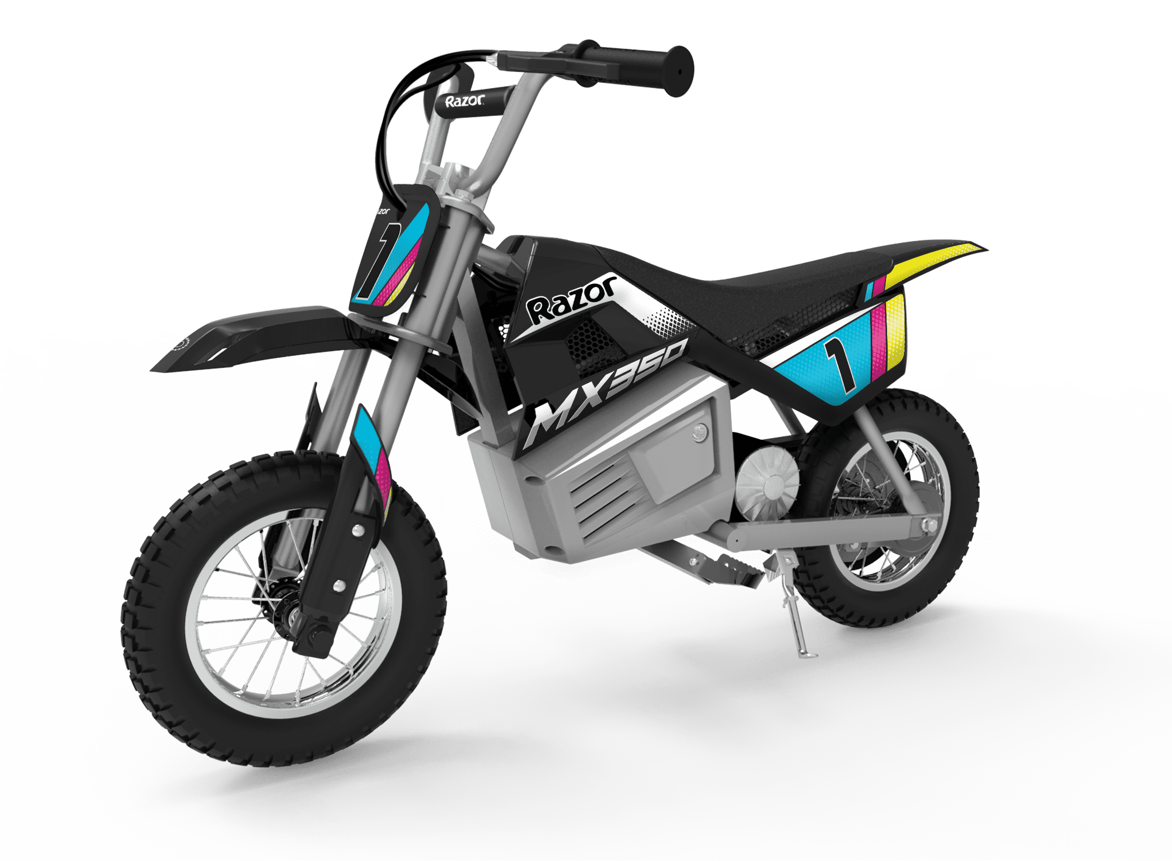 Razor Dirt Rocket MX350 Black with Decals up to 14 mph 24V Electric Dirt Bike for Child 8