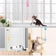 thumbnail image 4 of shaofei Jouets de Printemps pour Chat, Ressort Extensible Auto-Affichant avec Cloche, 1 Pack Jouets Interactifs en Peluche Douce pour Chats d'Intérieur Chaton Poursuivant et Jouant, 4 of 5