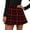 Red, variant on Teen Girls Cute School Skirt,Plaid Pleated Casual A-Line Mini Skirt High Waist Flare Gothic Mini Skirt Dress Girls Skater Skirt,Blue XS-L