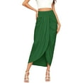 thumbnail image 4 of Sngxgn Skirts for Women Elastic High Waisted Skirt Womens Summer Skirts Trendy(Green,XXL), 4 of 8