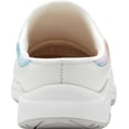 thumbnail image 3 of Women's Easy Spirit Traveltime Clog Bright White Leather/Peach Watercolor Tie Dye 9 WW, 3 of 7