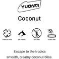 thumbnail image 4 of Wooden car fragrance air freshener sun visor clip, coconut fragrance diffuser deodorizer (coconut scent) (coconut scent, 1-pack), 4 of 5
