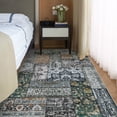 thumbnail image 5 of Haperlare Vintage Area Rug for Living Room Retro Accent Patchwork Print Home Decor Rug for Bedroom, 5' x 7' Gray, 5 of 5