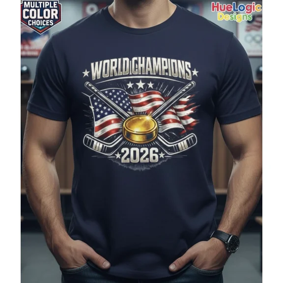 USA Gold Hockey Shirt 2026 Champions Milano Cortina Unisex T-shirt