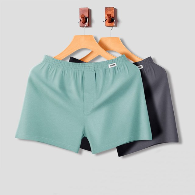Man Fashion Solid Color Sleeping Pants Loose Shorts Pajamas Shorts