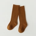 thumbnail image 2 of Gibobby Toddler Boys Girls Socks Socks Kids Socks Boys Crew School Athletic Mid Calf Dress Socks for 1-13 Years Boys Girls Children(3-5 Years,Coffee), 2 of 3