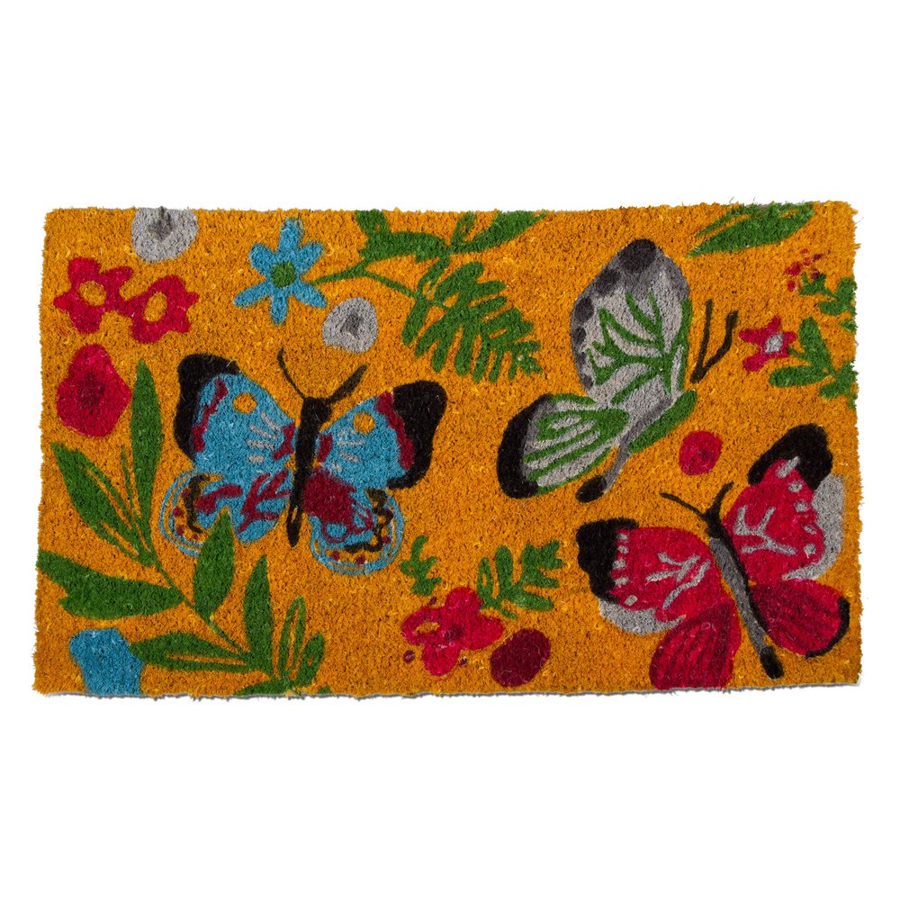 TAG Sunshine Butterfly Coir Door Mat