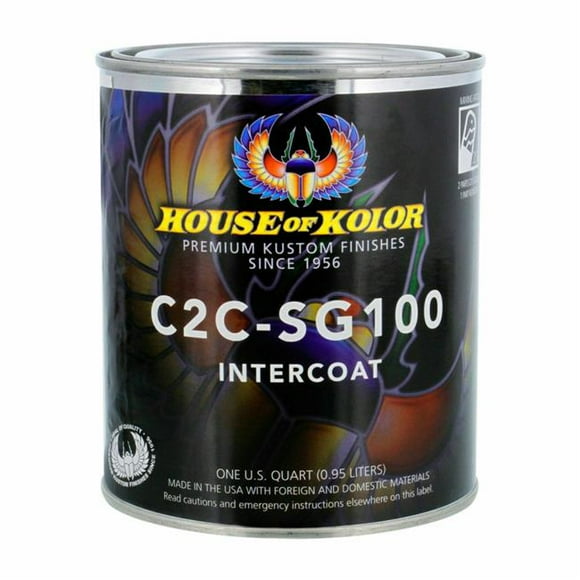 WTD HOK-C2C-SG100-G0 1 qt. House of Kolor Intercoat Klear Midcoat Clearcoat Low VOC