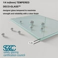 thumbnail image 5 of ExBrite 34" Bifold Frameless Aluminum Shower Door with Clear Glass in Nickel, 5 of 7