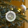 thumbnail image 7 of 3drose, Planet Jackalope Funny Mythical Creature Cute Rabbit, Circle Porcelain Ornament, 7 of 7