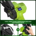 thumbnail image 3 of GPED Mini Chainsaw, 6 inch Portable Electric Chainsaw Cordless, Handheld Chain Saw Pruning Shears Chainsaw for Tree Branches, Green, 3 of 7