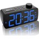thumbnail image 2 of XYC Digital Alarm Clock Radio - 6.3 Large LED Display with 5 Brightness Levels, Dual Alarms, Snooze, 12/24H, FM Clock Radio with Sleep Timer for Bedro, 2 of 4