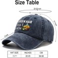 thumbnail image 2 of Garden Hair Don't Care Distressed Washed Blue Baseball Cap, Vintage Adjustable Cotton Cap,Birthday Thank You Gifts for Gardeners, Gardening Gifts for Women Men Garden Lover Plant Lover, 2 of 6