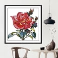 thumbnail image 3 of veasfak Rose Flower Cross Stitch DIY Handmade Needlework Stamped 11CT 54x56cm, 3 of 9