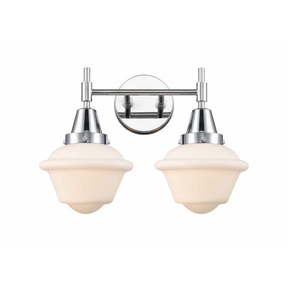 447-2W-PC-G531 Innovations Lighting Oxford - 2 Light Bath Vanity-11 Inches Tall and 16.5 Inches Wide-Polished Chrome Finish-Matte White Glass Color