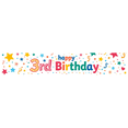 thumbnail image 1 of Happy Birthday 3rd Celebration Backdrop Banner Party Decoration Background Photography Props Supplies Decors Balloon Theme, 1 of 4