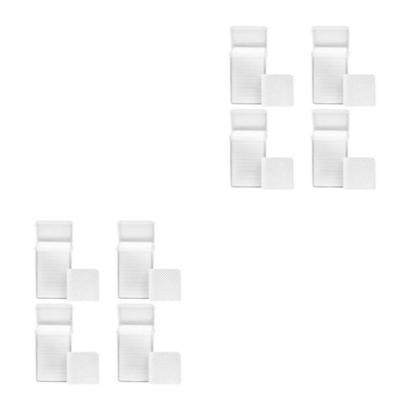 Soidarity Juego de 4 toallitas de uñas de profesional para manicura tipo salón en casa, herramienta de manicura para quitar hojas, color blanco blanco 2Conjunto