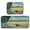 Black Cat Walking Fields, variant on 2-Piece Kitchen Mat Set Non Slip Washable Floor Mats Decorative Rugs for Kitchen Sink Laundry Black Cat Lounging