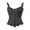 Black, variant on Womens Lace Steel Boned Corset Solid Petal Fishbone Strap Strapless Short Corset Boned Bustier Shapewear Tummy Control Pink XL