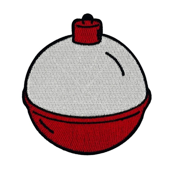 Fishing Bobber Embroidered Iron-on Patch | Clayton Jewelry Labs