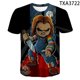thumbnail image 1 of Chucky Patrón Casual Impresión 3D Camiseta De Los Hombres De La Moda De Las Mujeres Tops 2022 Verano HD Cosplay XS-3XLpangjing, 1 of 4