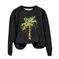 thumbnail image 2 of Amzcrzy Chandails en Molleton pour Femmes Chandail en Molleton de Noël Mode Femmes Décontracté Manches Longues Impression de Noël Col Rond T-Shirt Ample Blouse Chandails en Molleton Sans Capuche Chandails en Molleton pour Femmes TG, 2 of 3