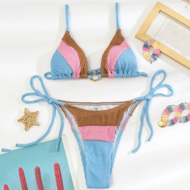 Aayomet Bikinis High Waisted Mini Bikini Sets 2Pcs Swimwear Bottom