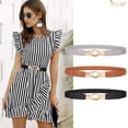 thumbnail image 4 of 3PCS JASGOOD Women Elastic Skinny Belt for Dresses Jeans Pants Ladies Thin Belts, 4 of 10
