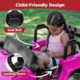 thumbnail image 6 of Best Choice Products 12V Kids Ride On Truck Car w/ Remote Control, Spring Suspension, Bluetooth, LED Lights - Pink, 6 of 8
