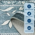 thumbnail image 4 of Garvee 8'x10' Vintage Floral Print Area Rug Botanical Rugs Living Room Rugs, Washable Rug Bedroom Carpet with Non-Slip Backing Bohemian Floor Mats for Dining Room Home Decor, Blue, 4 of 6