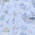 thumbnail image 6 of sdbrld Sleepers for Baby Boy Newborn Pajamas Long Sleeve Romper Jumpsuit Infant Clothes Boys 3-24Months Bodysuit Fall Winter Sky Blue Sizes 6-9 Months, 6 of 7
