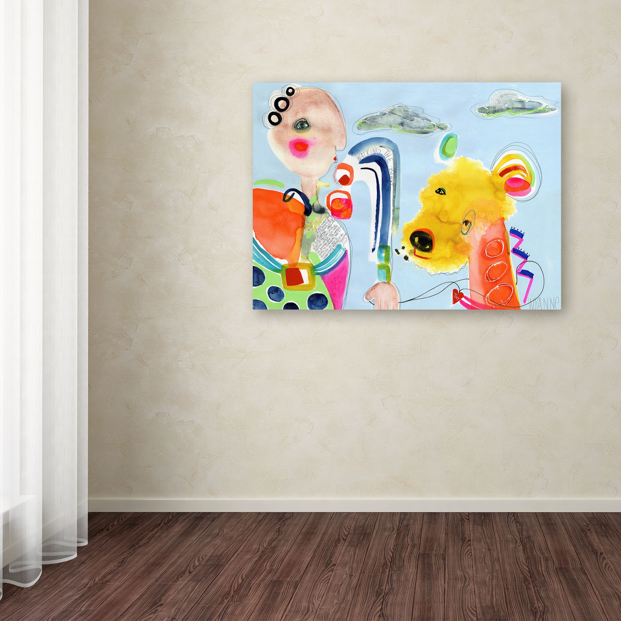 Trademark Fine Art 'Walking The Beast' Canvas Art by Wyanne
