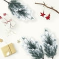 thumbnail image 2 of VQPeo Artificial Cedar Branches, 2 Pcs Faux Needle Stems, Plastic Christmas Leaves for DIY Wreaths & Holiday Decorations, 2 of 4