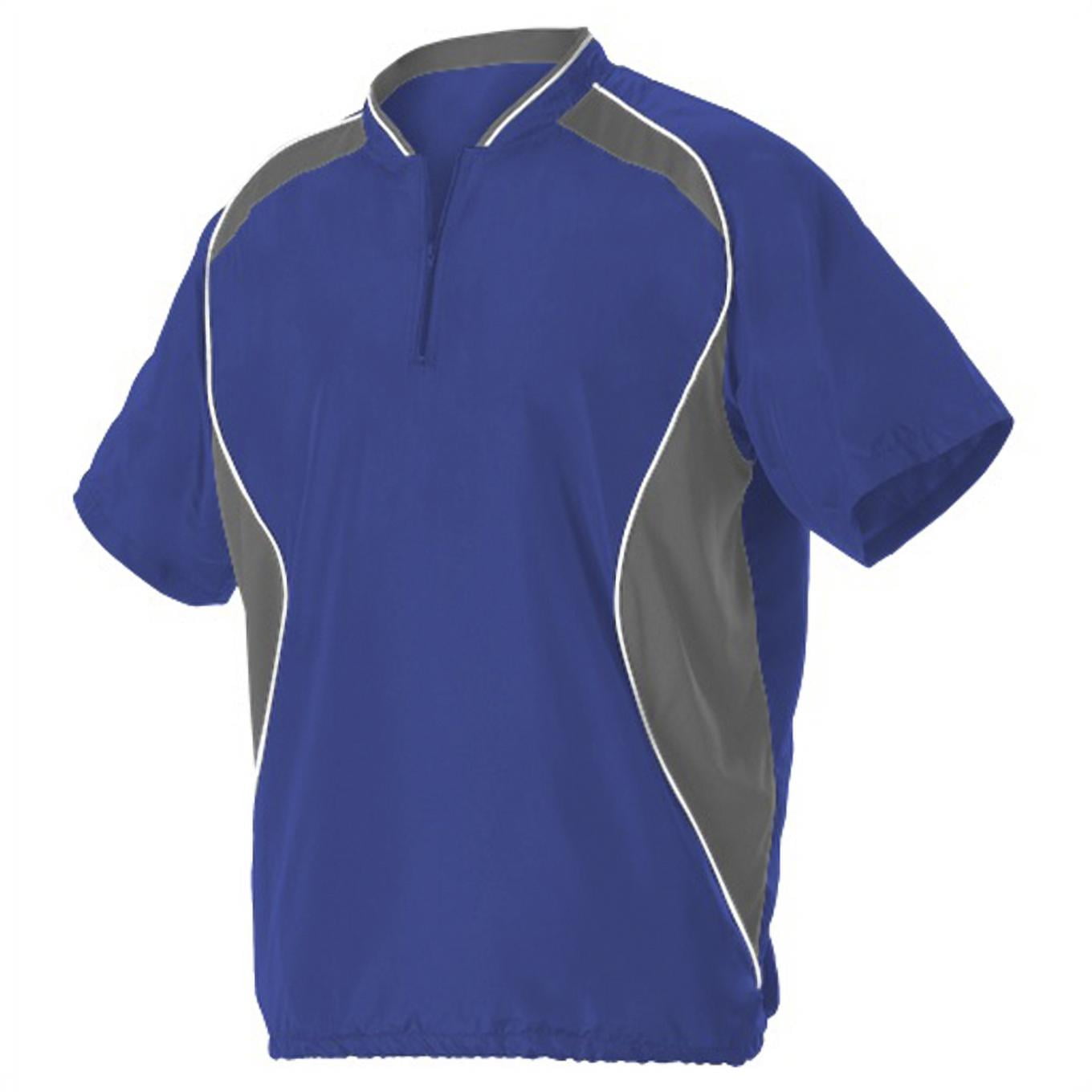 Badger Short Sleeve Baseball Batters Jacket 3JSS13A Royal 2XL