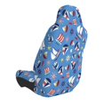 thumbnail image 2 of Balery Colorful Sailing Ship Funda de Asiento para Auto con Diseño - Cubierta Frontal Suave y Transpirable con Protector Antideslizante- 1 Unidad, 2 of 5