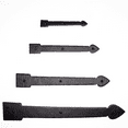 thumbnail image 4 of 2 Pack 16 inch Faux Door Hinges Black Decorative Strap Hinge Wrought Iron Strap Barn Door Strap Hinges, Farm Gate Hinge, Carriage Door Hardware The Colonial Series by Borderland Rustic Hardware, 4 of 4
