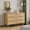 42.6''W Rattan, variant on Furnihold Rattan Dresser for Bedroom Natural Wood Dresser 6 Drawer Dresser for Closet Beside Table for Bedroom, Living Room