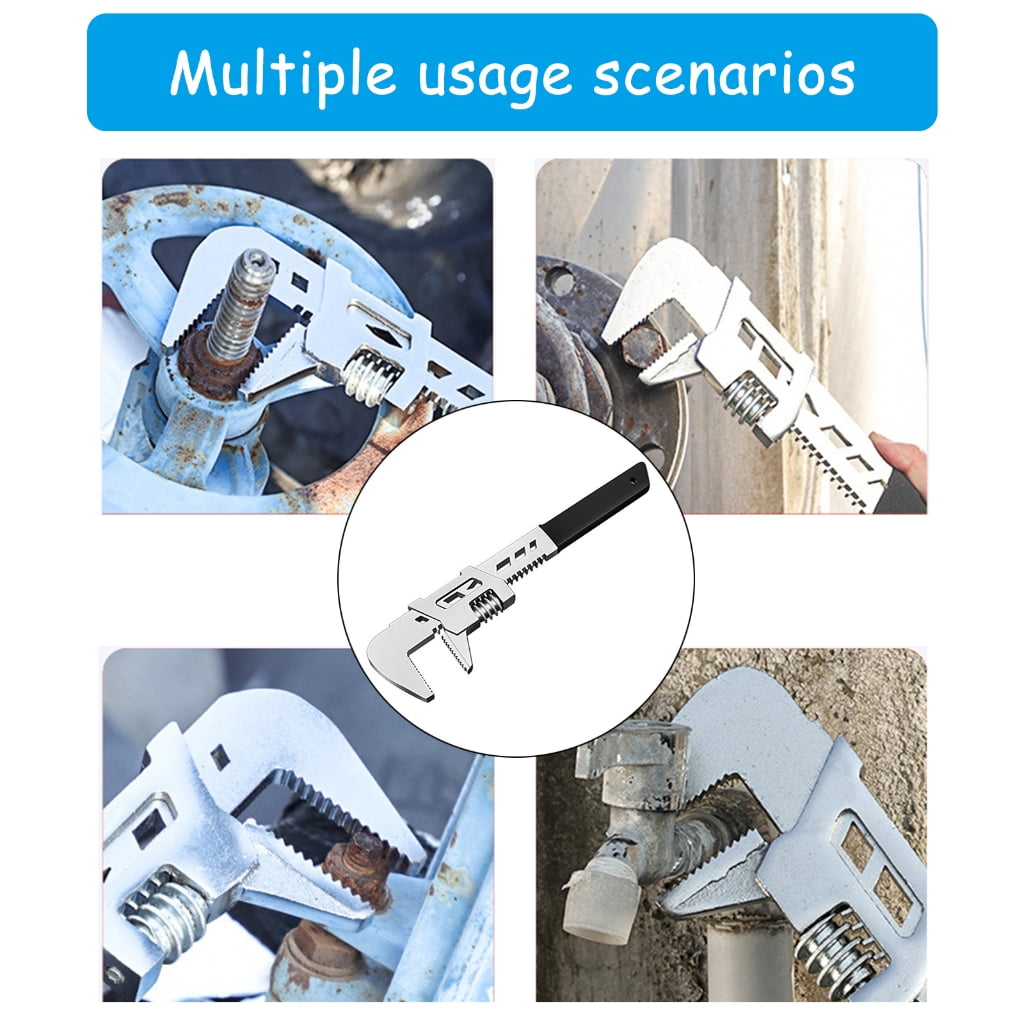 MOMOJIA Heavy Duty Adjustable Spanner Wrench Set with Comfortable Grip Handle for Various Fastener Size, Hard to Reach Fasteners