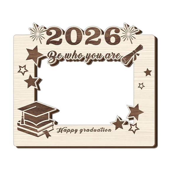 YYV Graduation Commemorative Wooden Photo Frame with Doctoral Cap Scroll Design Solid Wood Keepsake Display Frame for Diploma Photos Ceremony Gift Graduate Memory Frame keepsake gift