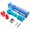 Blue Red, variant on YongCo Ergonomic Handle 24 In 1 Faucet and Sink Installer Wrench with Comfortable Grip Plumbing Tool Wrench for Repairs