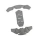 thumbnail image 5 of Kit de relleno de casco, almohadillas de casco, almohadillas de espuma universales de reemplazo de cojines de secado rápido para bicicletas deportivas Gris, 5 of 8