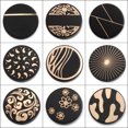 thumbnail image 2 of Botones de metal dorado y negro para ropa, 6 unidades, 18 MM-27 MM, para costura artesanal, baratos, de alta calidad, KD3017, 2 of 5