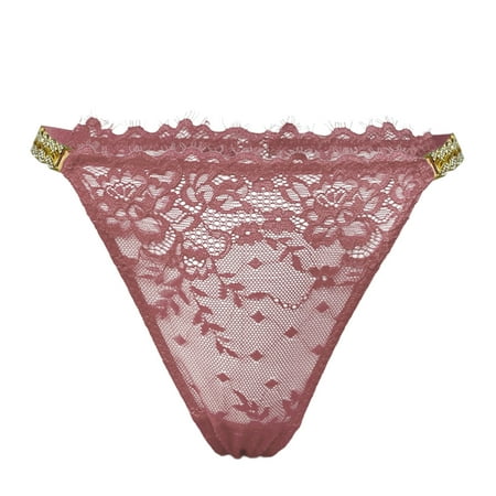 

Brief Underwear For Women Ice Silk Seamless Panties Lace Underwear Underwear Thong For Women