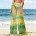 thumbnail image 6 of Gamivast Swimsuit Cover Ups for Women Mesh Beach Pants High Waisted Wide Leg Sheer See Through Bathing Suit Bottoms Summer Vacation Pool Party Outfits, 6 of 8