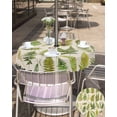 thumbnail image 5 of Outdoor Tablecloth with Umbrella Hole Zipper,Green Fern Summer Botanical Leaves Waterproof Zippered Table Cloth for Square Tables,Pastoral Plant Vintage Linen Patio Table Covers for Indoor Pinic, 5 of 6
